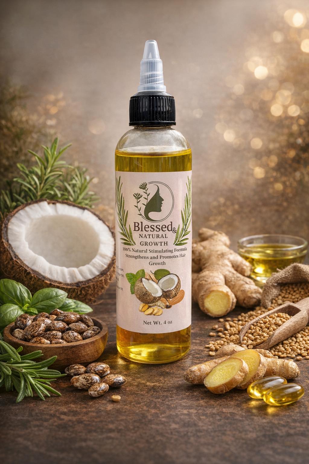 Blessed Natural Growth Hair Oil
